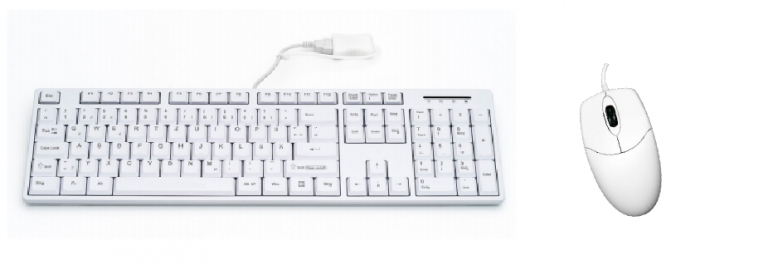 Teclados e Ratos Médicos Anti-bacterianos